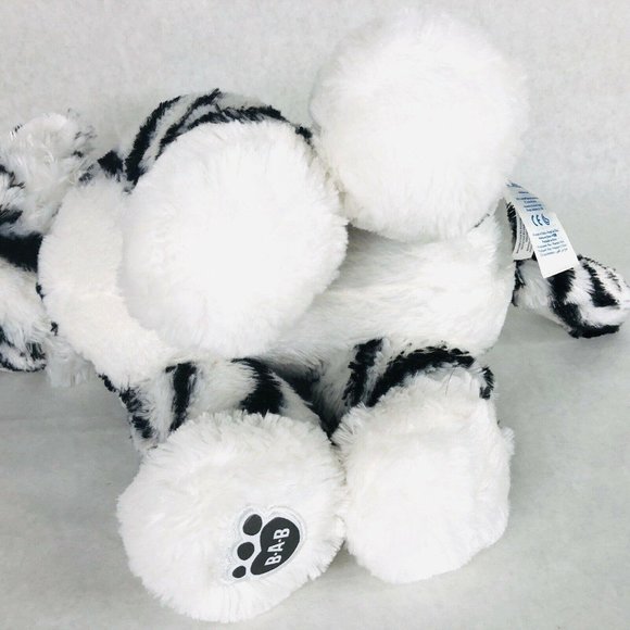 Build A Bear SIberian Tiger Plush Black & White Stripe BABW Stuffed Animal Toy - Picture 7 of 9
